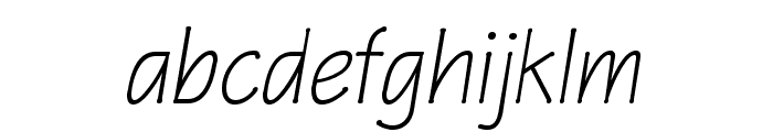 P22 Eaglefeather Light Italic Font LOWERCASE