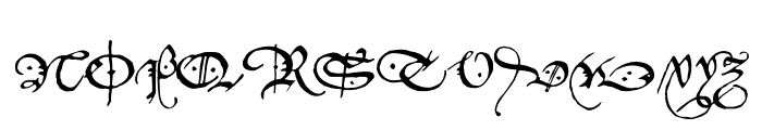 P22 Elizabethan Regular Font UPPERCASE