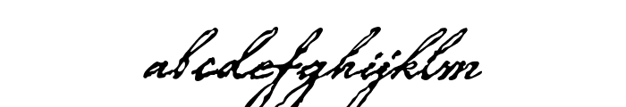 P22 Roanoke Script Regular Font LOWERCASE