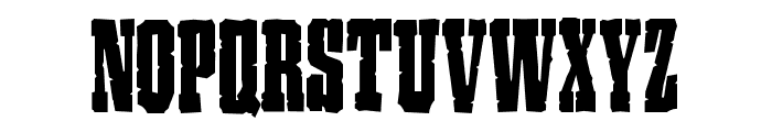 P22 Ruffcut Plain Font UPPERCASE