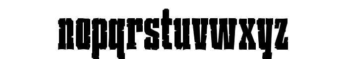 P22 Ruffcut Plain Font LOWERCASE
