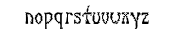 P22 Salon Shadow Font LOWERCASE
