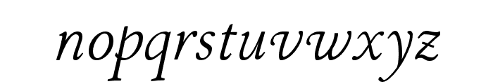 P22 Stickley Pro Display Italic Font LOWERCASE