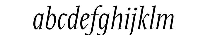 PF Expo Light Italic Font LOWERCASE