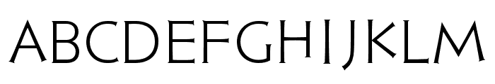 PF Hellenica Light Font UPPERCASE