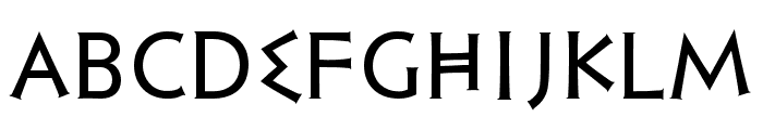 PF Hellenica Regular Font LOWERCASE