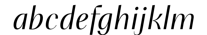 PF Marlet Display Light Italic Font LOWERCASE