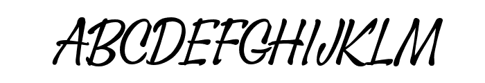 PF SignSkript Regular Font UPPERCASE