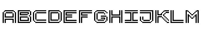 PF Uniform Regular Font UPPERCASE