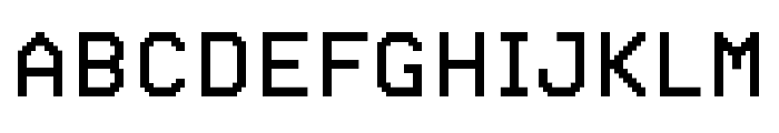 PF Videotext Regular Font UPPERCASE