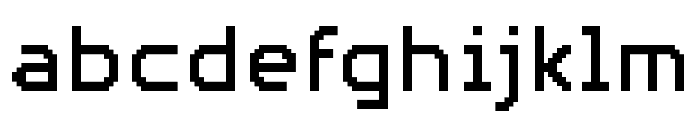 PF Videotext Regular Font LOWERCASE