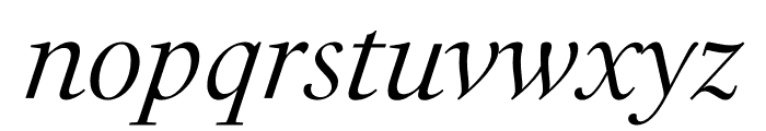 PSFournier Std Light Italic Font LOWERCASE