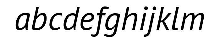 PT Sans Italic Font LOWERCASE