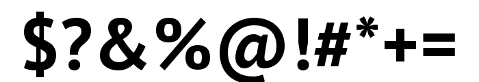 PT Sans Pro Condensed Bold Font OTHER CHARS