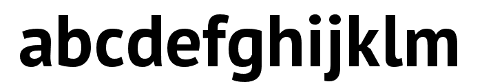 PT Sans Pro Condensed Bold Font LOWERCASE