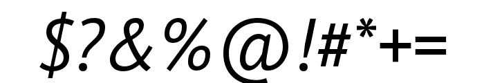 PT Sans Pro Italic Font OTHER CHARS