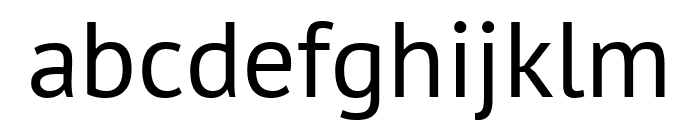 PT Sans Regular Font LOWERCASE