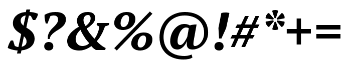 PT Serif Bold Italic Font OTHER CHARS