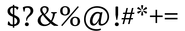 PT Serif Caption Regular Font OTHER CHARS