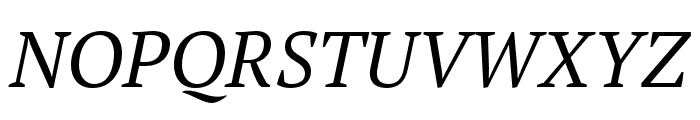 PT Serif Pro Book Italic Font UPPERCASE