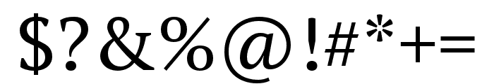 PT Serif Pro Caption Regular Font OTHER CHARS