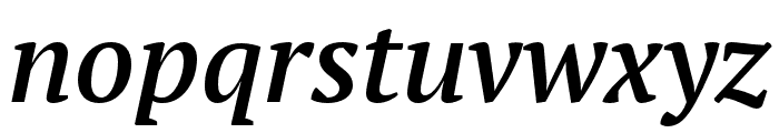 PT Serif Pro Demi Italic Font LOWERCASE