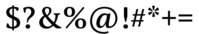 PT Serif Pro Narrow Demi Font OTHER CHARS
