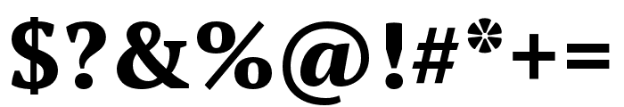 PT Serif Pro Narrow Extra Bold Font OTHER CHARS
