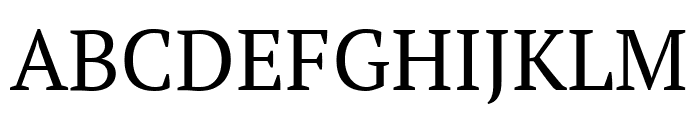 PT Serif Regular Font UPPERCASE