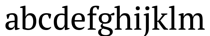 PT Serif Regular Font LOWERCASE