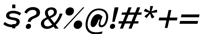 Panel Medium Italic Font OTHER CHARS