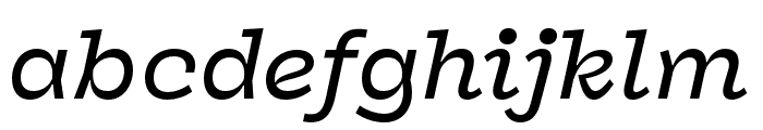 Panel Medium Italic Font LOWERCASE