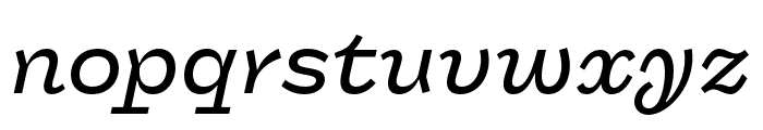 Panel Medium Italic Font LOWERCASE