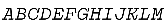 Panel Mono Italic Font UPPERCASE