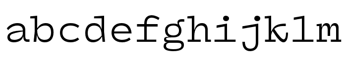 Panel Mono Regular Font LOWERCASE