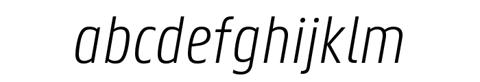 Panno Text Light Italic Font LOWERCASE