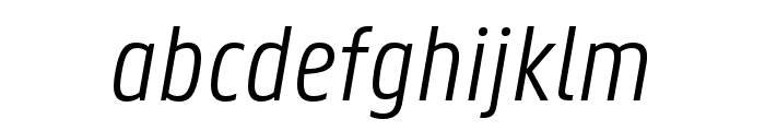 Panno Text SemiLight Italic Font LOWERCASE