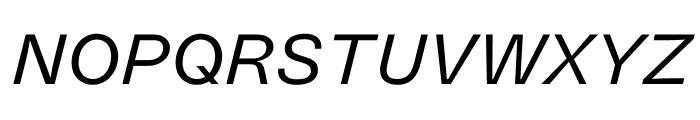 Parabolica Regular Oblique Font UPPERCASE