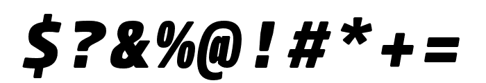 ParadroidMono Soft ExtraBold Italic Font OTHER CHARS