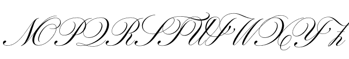 Parfumerie Script Regular Font UPPERCASE