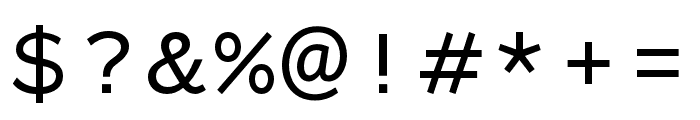 Parity Sans Regular Font OTHER CHARS
