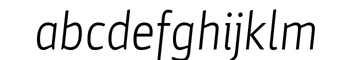 Parka Light Italic Font LOWERCASE