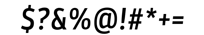 Parka Medium Italic Font OTHER CHARS