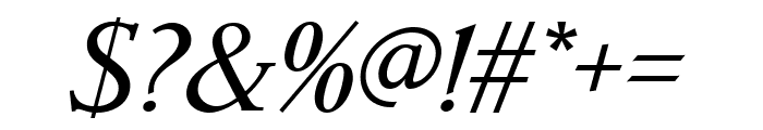 Parkinson Italic Font OTHER CHARS