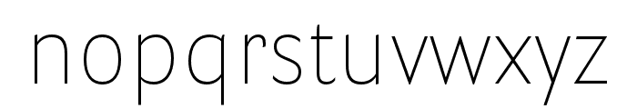 Parry Grotesque Thin Font LOWERCASE