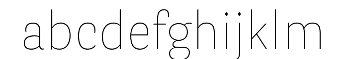 Parry Grotesque UltraThin Font LOWERCASE