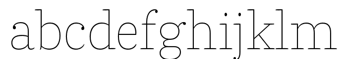 Parry Light Font LOWERCASE
