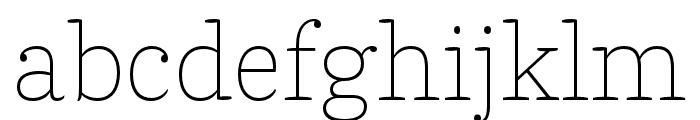 Parry Thin Font LOWERCASE
