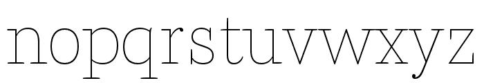 Parry UltraThin Font LOWERCASE