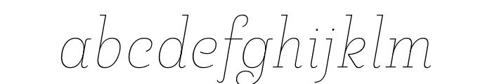 Pauline Didone Variable Italic Thin Italic Font LOWERCASE